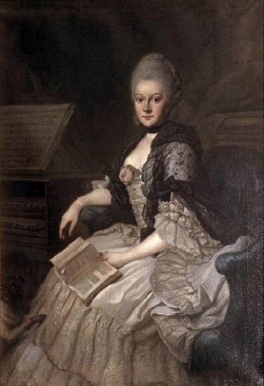 Johann Ernst Heinsius Portrait of Anna Amalie von Sachsen-Weimar-Eisenach, Sweden oil painting art